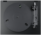 Pro-Ject Automat A1.2 turntable with sleek wooden plinth, tonearm, and platter, showcasing its modern audio design.