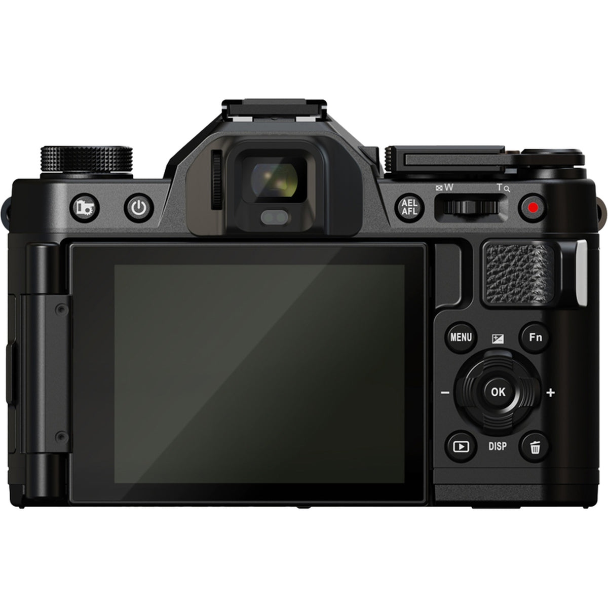 Yashica FX-D S300 instant compact camera with black body and lens, showcasing its vintage design and controls.