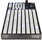 OXI Instruments One MKII Nostalgia sequencer device with knobs and buttons, showcasing its vintage-inspired design and controls.