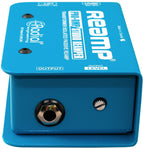 Radial Engineering ProRMP DI box front view showing input and output connectors on a professional audio equipment.
