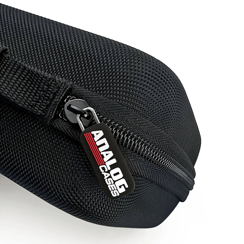 Analog Cases Pulse Studio Bag for Elektron Digitakt, Digitone, and Syntakt, showcasing a protective black case with padded interior.