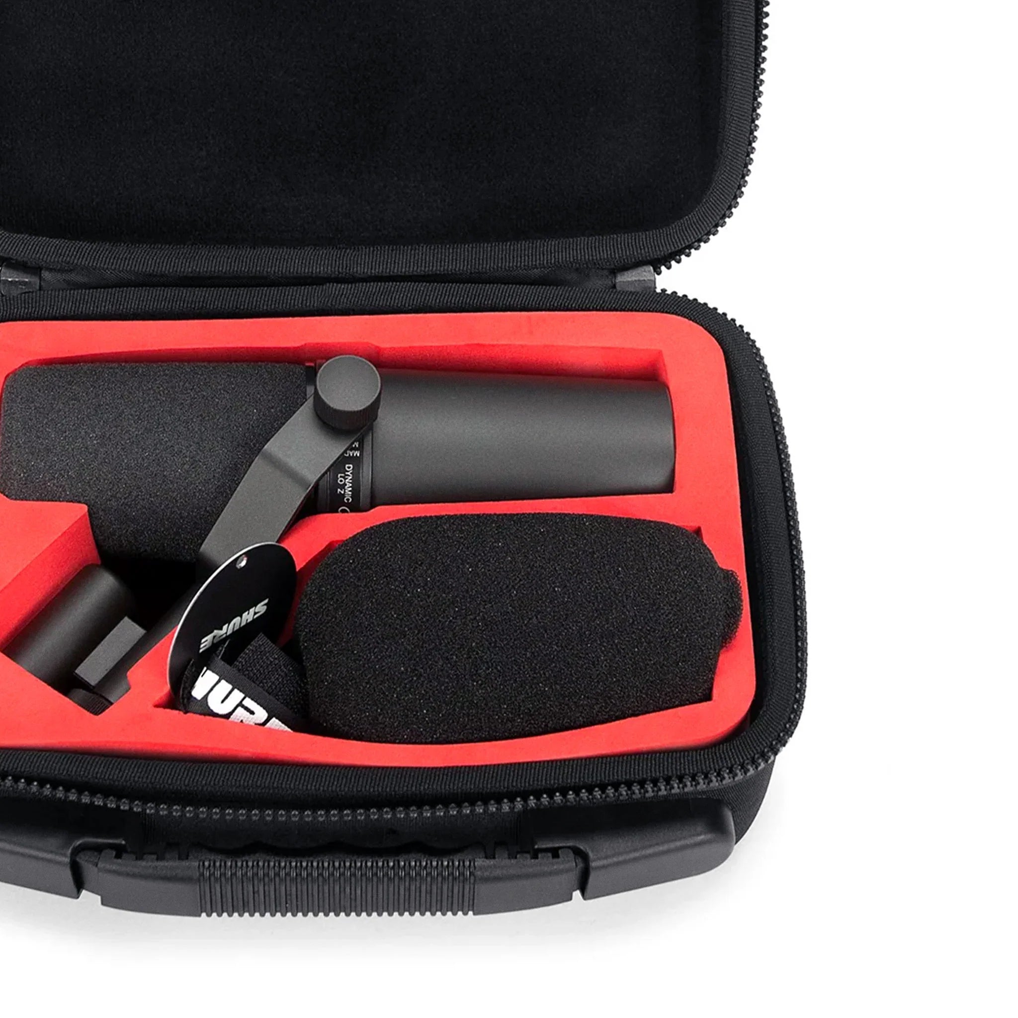 Analog Cases Pulse microphone bag designed for Shure SM7B, featuring a protective black case with sturdy zipper and compact design.