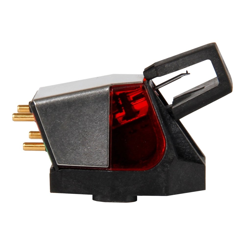 Rega Nd3 moving magnet turntable cartridge with stylus for high-quality vinyl playback.