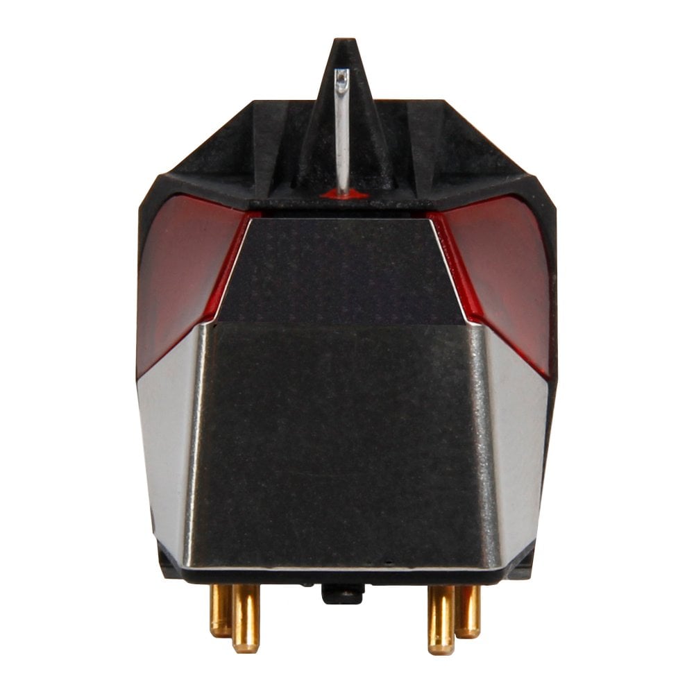 Rega ND3 moving magnet turntable cartridge with stylus for high-quality vinyl playback on turntables.