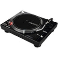 Reloop RP-7000 MK2 DJ turntable with black finish, featuring pitch control and sturdy build for professional DJ setups.