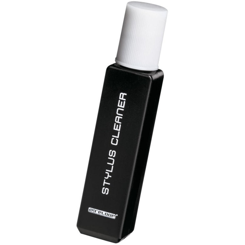 Reloop Stylus Cleaner record brush with soft bristles for cleaning turntable stylus and grooves.