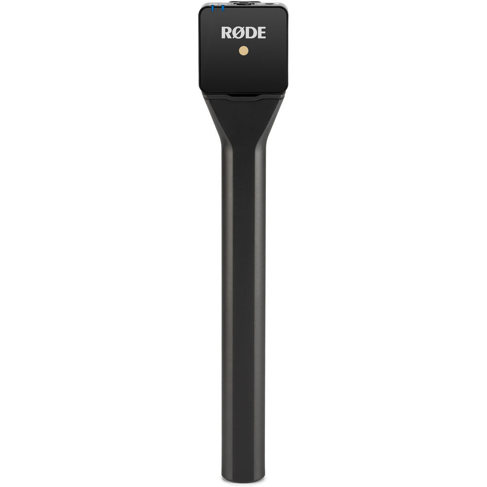 Rode Interview GO handheld microphone adapter for Wireless GO creator wireless microphone system with black finish