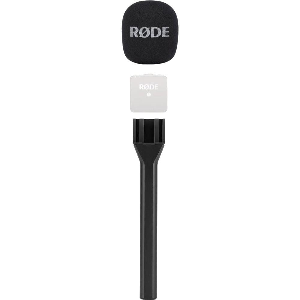 Rode Interview GO handheld microphone adapter for Wireless GO system, compact and portable for creator wireless microphone setup.