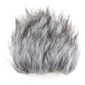 Rode DeadKitten microphone windscreen and deadcat for outdoor audio recording, shown on a professional microphone.