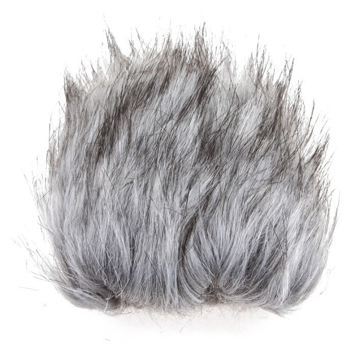 Rode DeadKitten microphone windscreen and deadcat for outdoor audio recording, shown on a professional microphone.