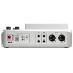 Rode RodeCaster DUO audio interface, white, in use