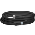 Rode SC17 coiled USB C cable with RGB lighting, shown in a high-resolution image with a coiled design and vibrant colors.