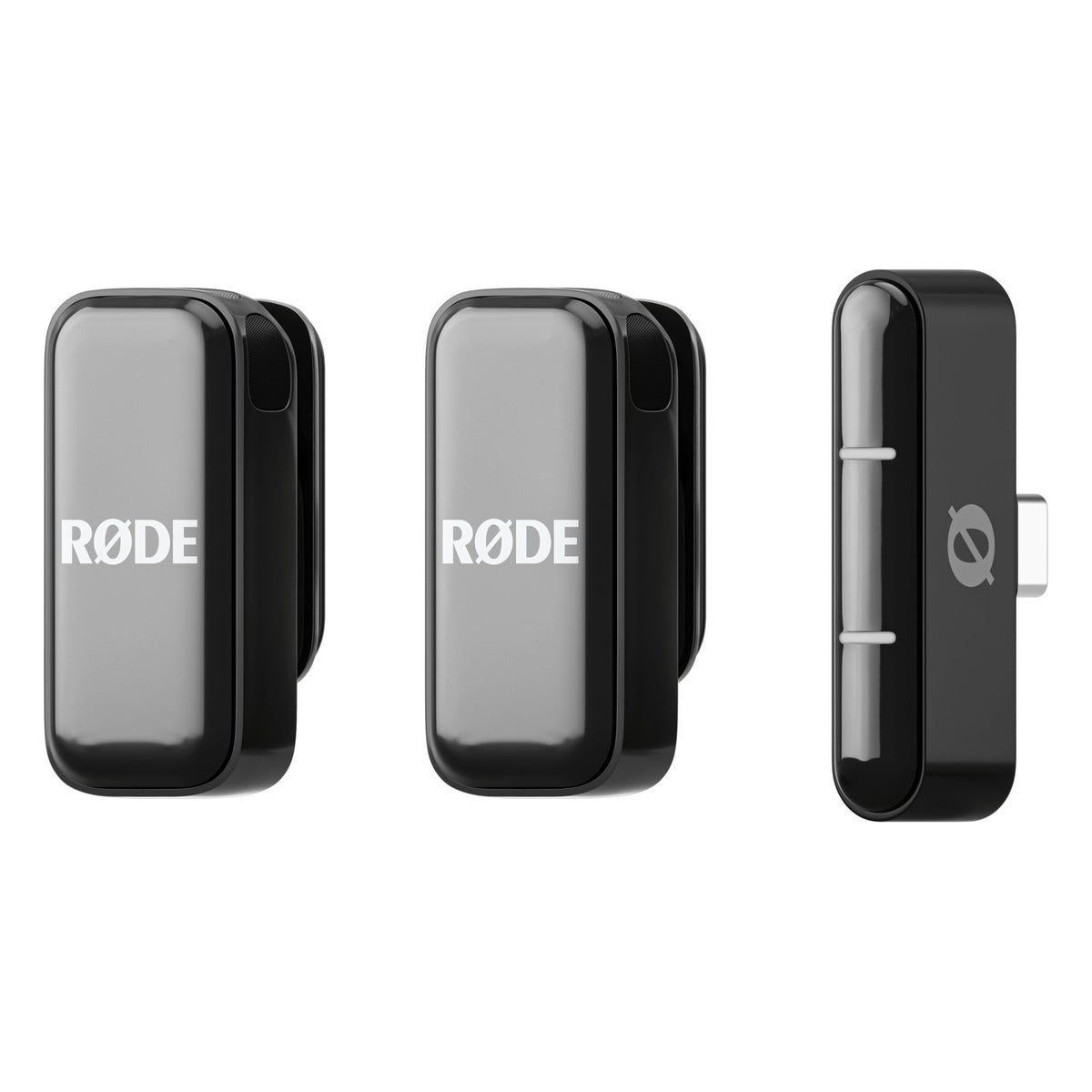 Rode Wireless Micro USB-C creator wireless microphone system with compact transmitter and receiver for high-quality audio recording