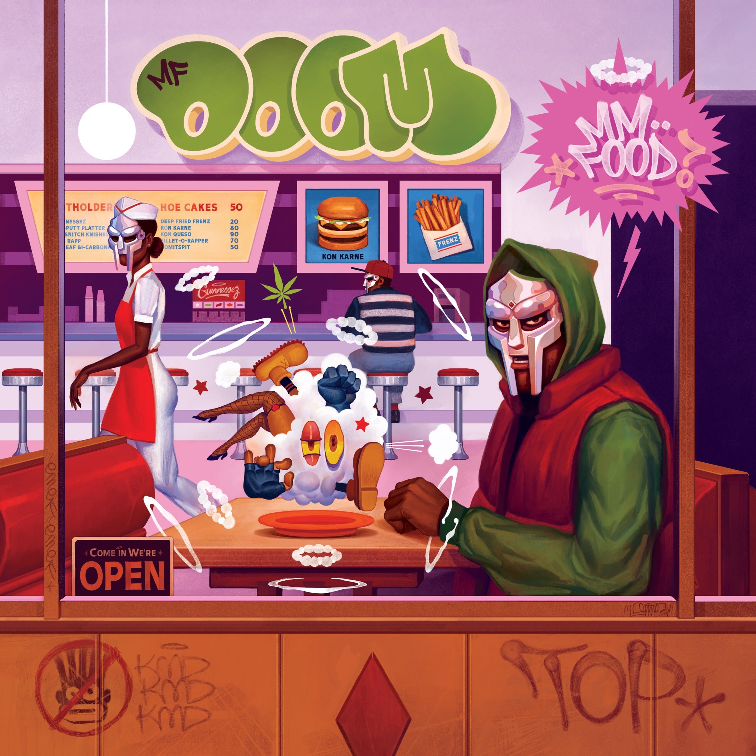Limited edition MF Doom MM..FOOD 20th Anniversary vinyl double LP in sweetart color, hip-hop and rap music by Rhymesayers Entertainment