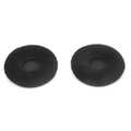 Sennheiser HD 25 headphone velour earpads shown in a close-up image on a white background.