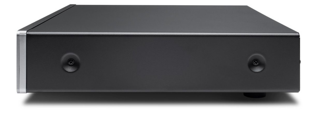 Cambridge Audio AXN10 music streamer interface screen showing streaming options and device controls.