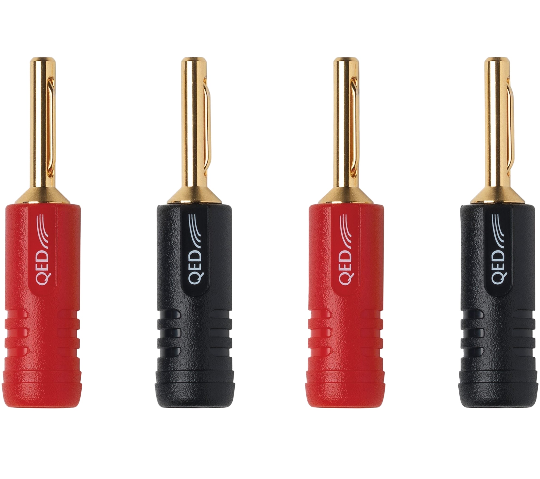 QED Screwloc ABS 4mm Banana / Spade Plugs