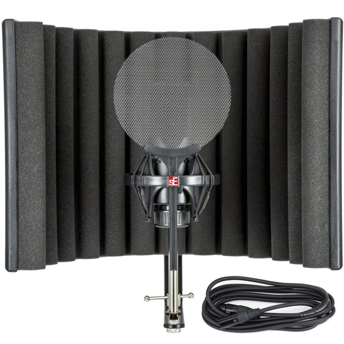 SE Electronics X1 S studio bundle with condenser microphone and accessories for professional recording and vocals.