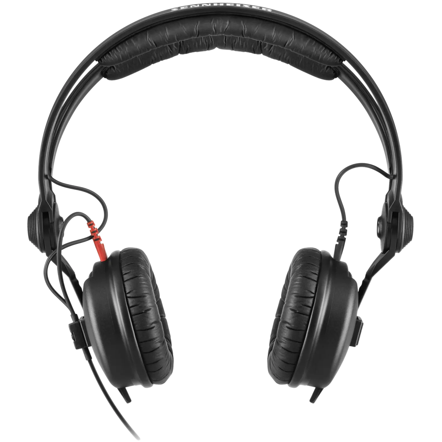 Sennheiser HD 25 DJ headphones, in black, coiled