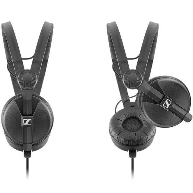 Sennheiser HD 25 Plus DJ headphones with over-ear design, professional sound, and adjustable headband for DJ monitoring.