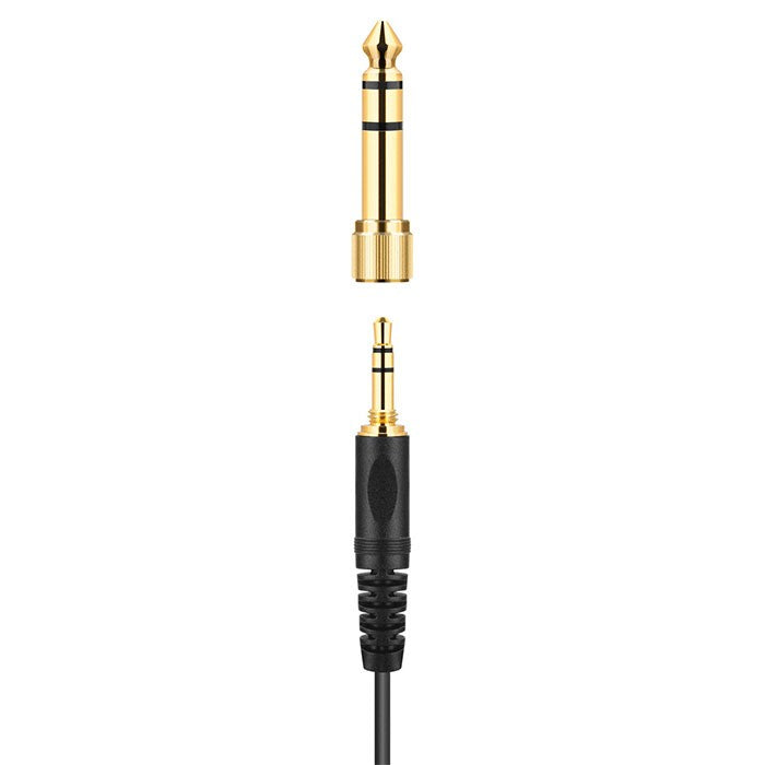 Close-up of Sennheiser HD 25 Plus DJ headphones with padded ear cups and adjustable headband, designed for professional audio monitoring.