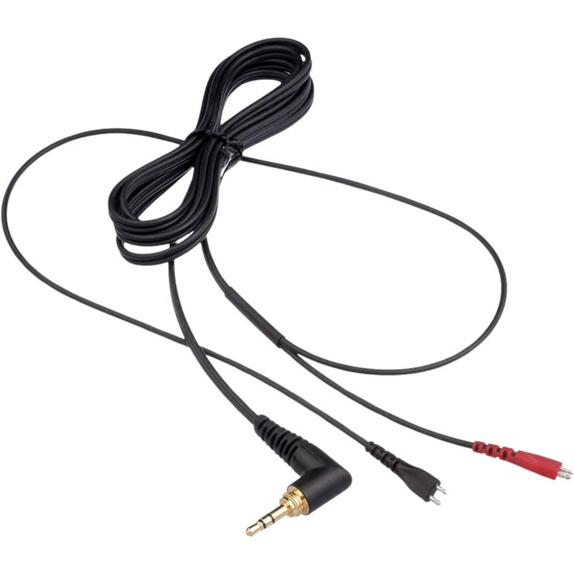 Sennheiser HD 25 straight headphone cable, 1.5 meters long, designed for Sennheiser headphones, black, with connector ends visible.