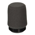 Shure A2WS-GRA microphone windscreen and deadcat in gray, designed to reduce wind noise during outdoor recordings.