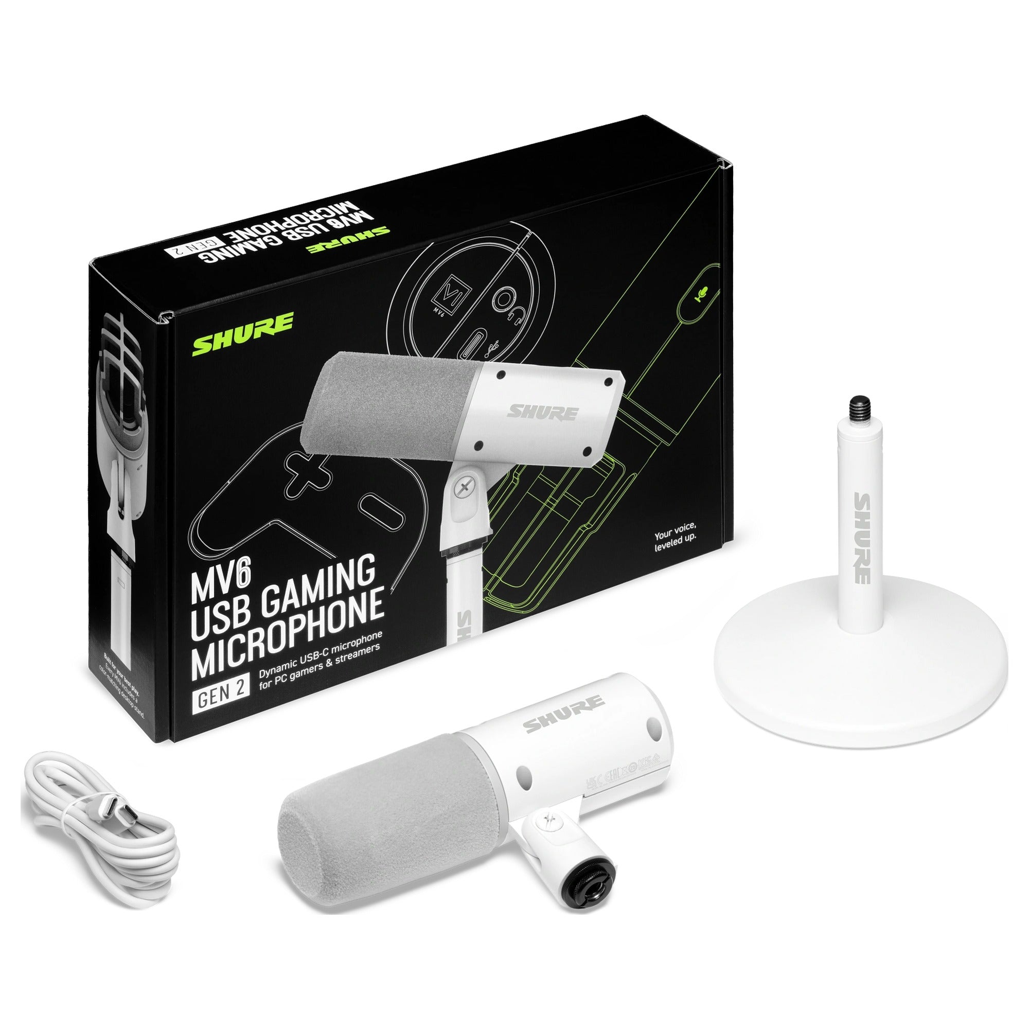 Shure MV6 Gen 2 – USB-C Gaming Microphone | Soundium