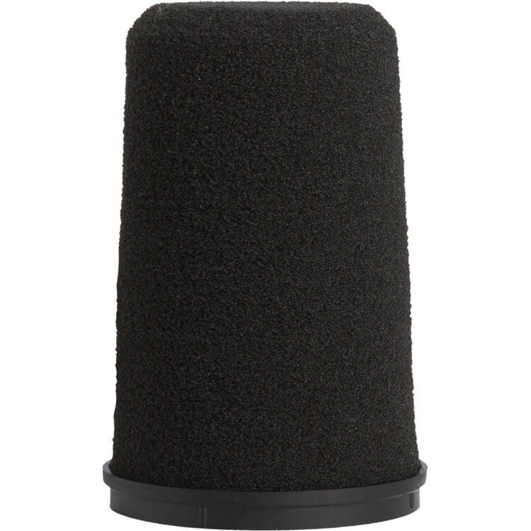 Shure RK 345 microphone windscreen in black, designed for optimal sound protection and wind noise reduction.