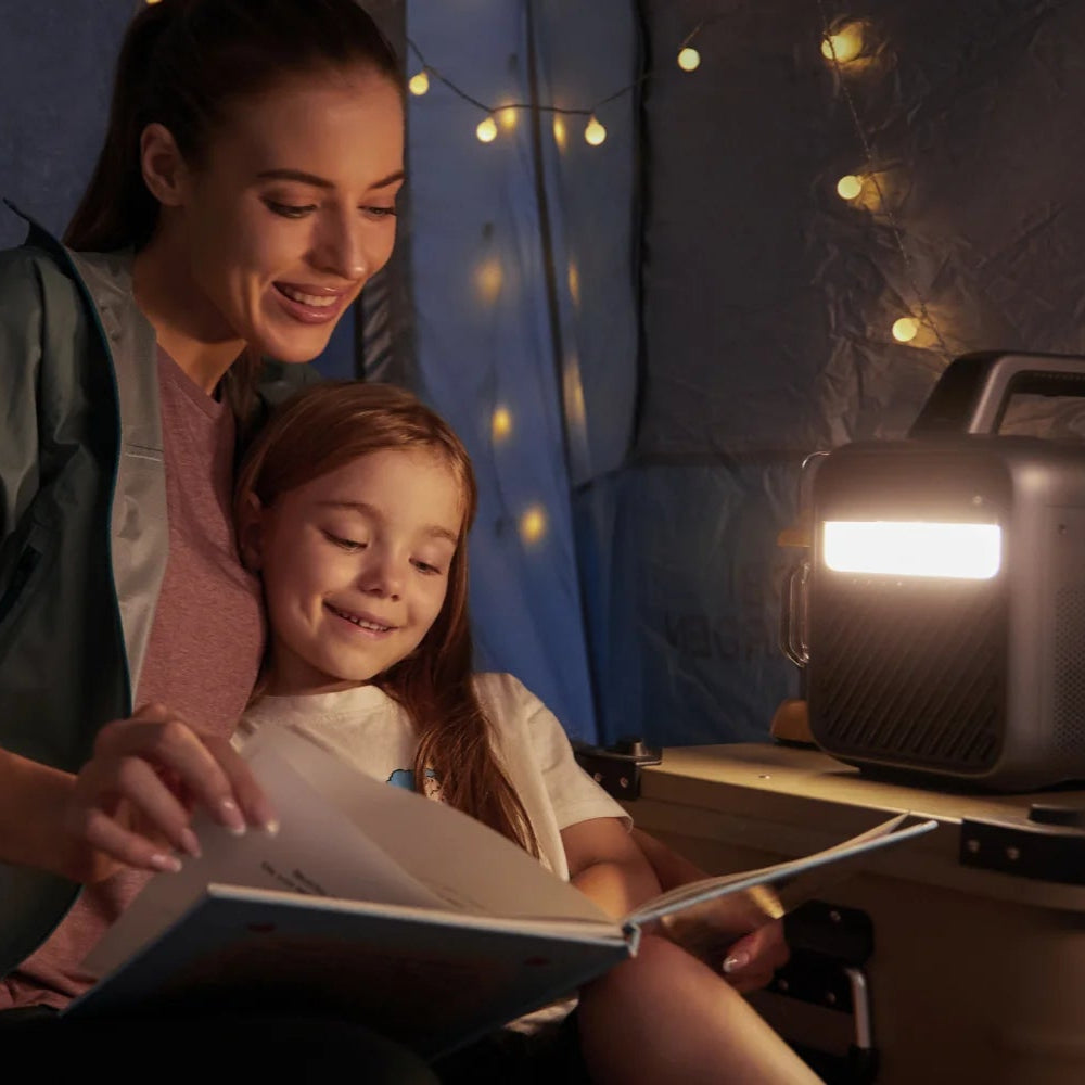 Nebula Mars 3 projector displaying a colorful galaxy scene on a wall, showcasing its compact design and high-resolution image quality.