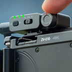 SmallRig S70 camera receiver adjusted on a camera