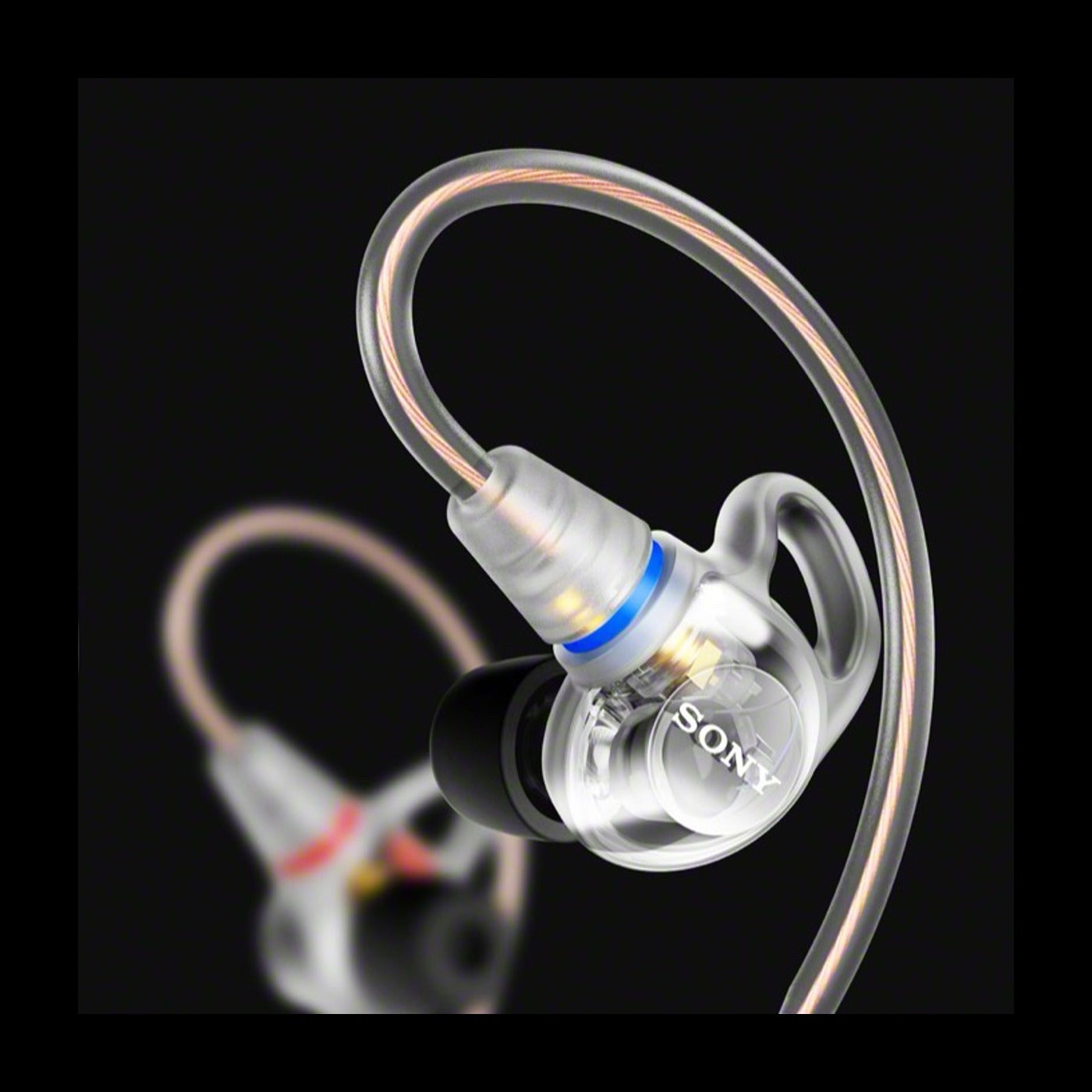 Sony IER-M500 in-ear monitor, Clear finish