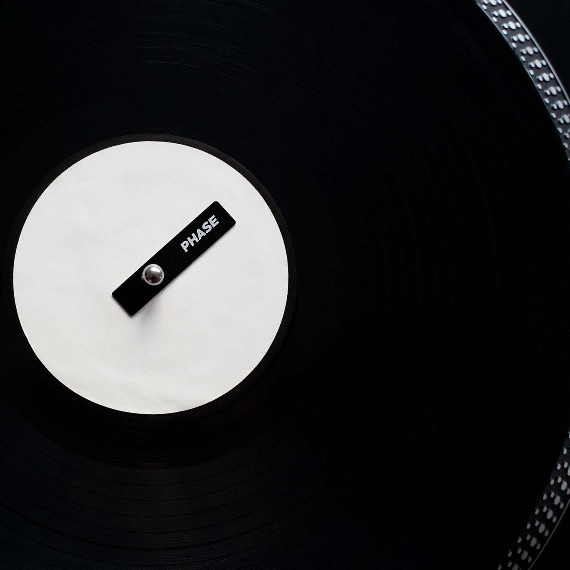 Phase Magnetic Sticker Pack for turntables, featuring vinyl-style magnetic stickers for turntable customization.