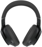 Technics EAH-A800 wireless headphones, worn view in black