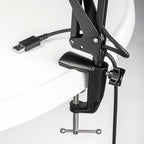 Tie Studio Flex Pro Broadcast Mic Stand with USB cable, angled view
