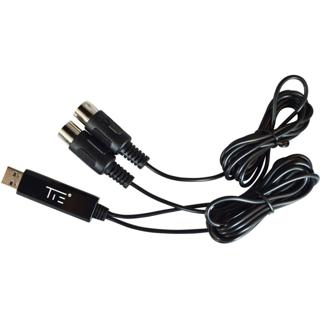 Tie Studio Midi 1i1o MIDI interface with multiple input and output ports, compact design, and professional audio connectivity.