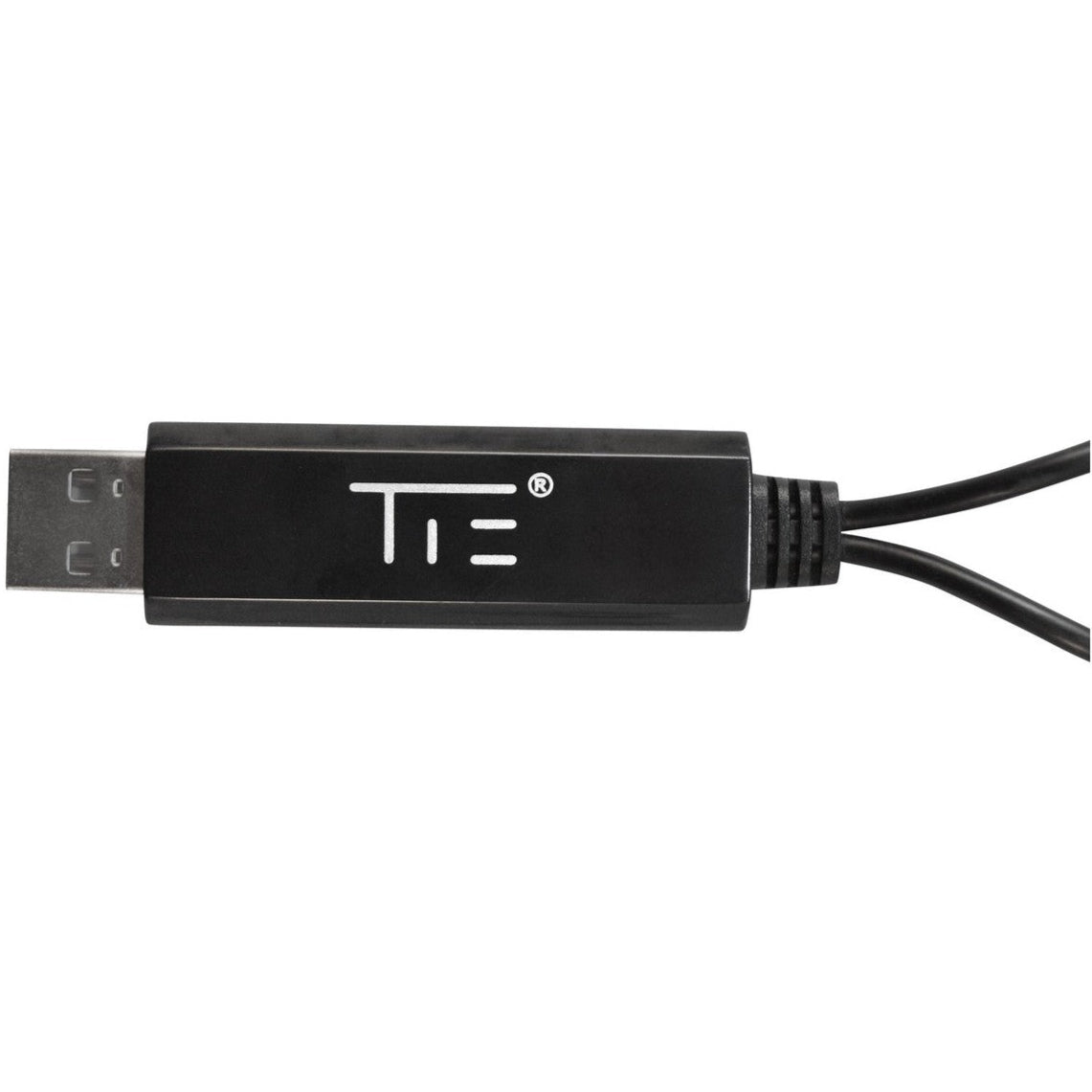 Tie Studio Midi 1i1o MIDI interface connected to audio equipment, showing input and output ports on a sleek black device.