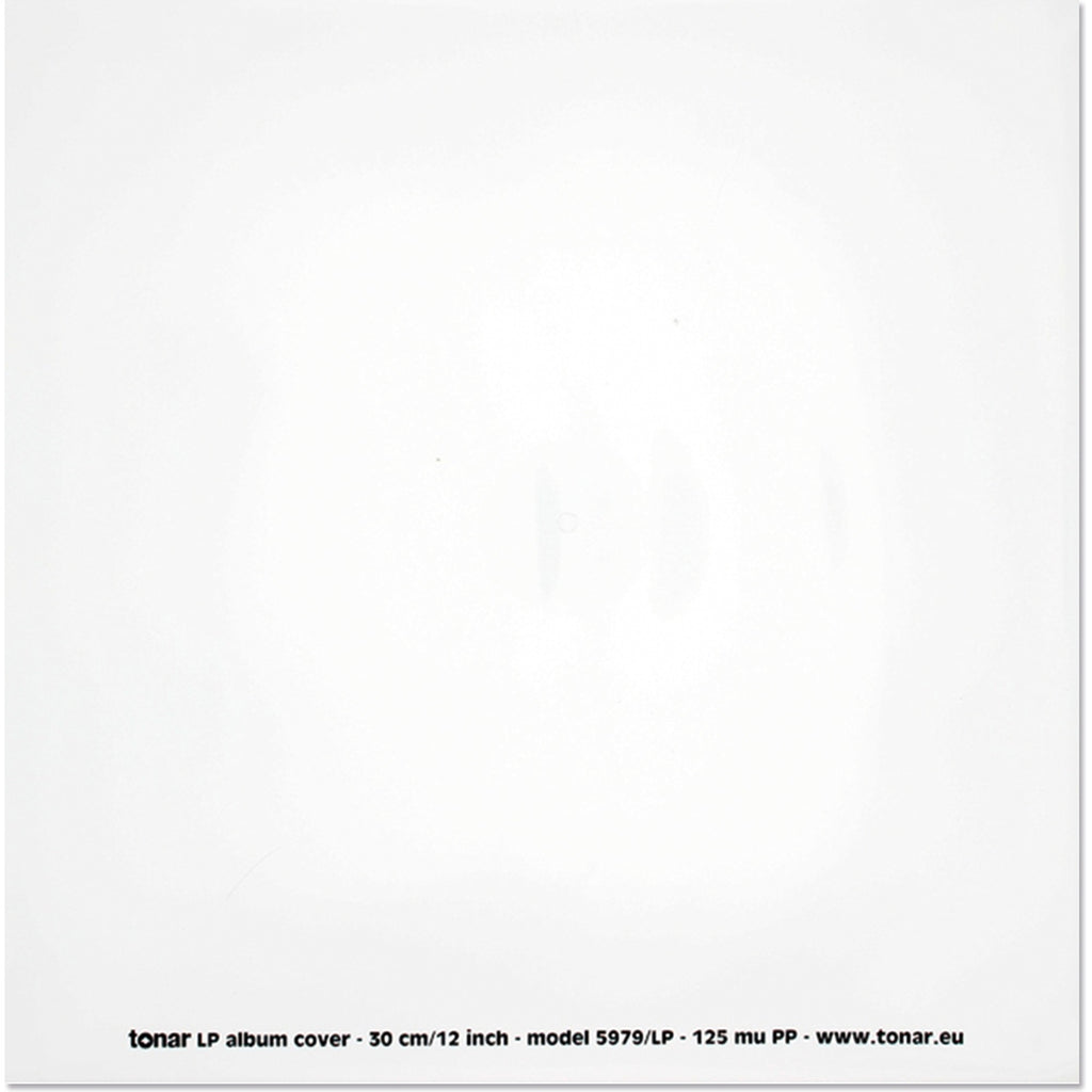 Pack of 25 Tonar 12-inch heavy-duty record outer sleeves, durable protective covers for vinyl records.