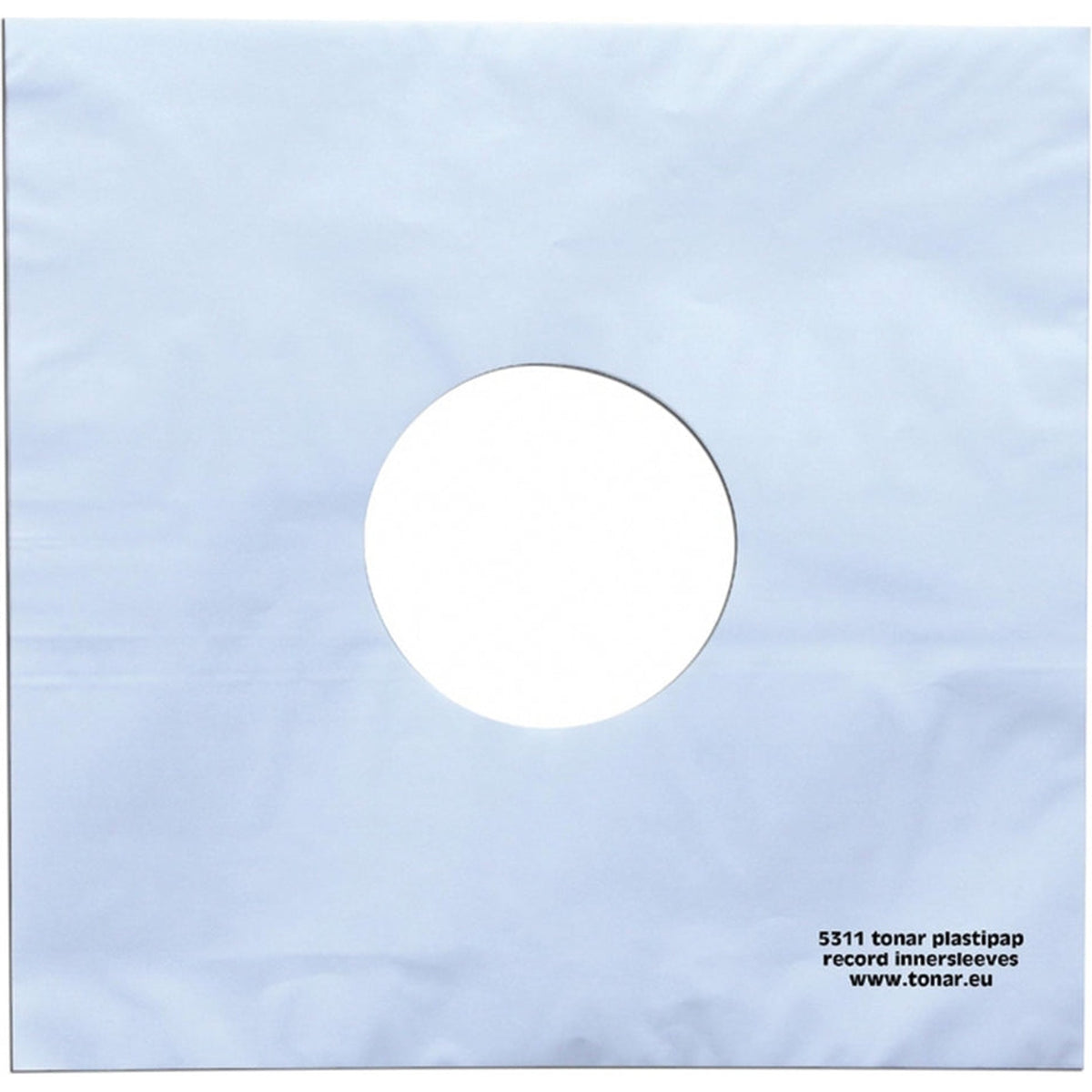 Set of 25 Tonar Plastipap inner record sleeves, protective plastic sleeves for vinyl records, with transparent design.