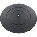 Tonar rubber slipmat for turntables, durable black rubber with textured surface for vinyl record grip and stability.