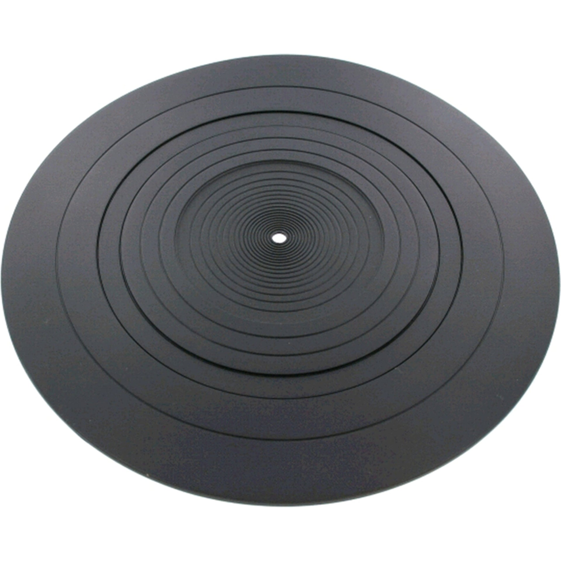 Tonar rubber slipmat for turntables, durable black rubber with textured surface for vinyl record grip and stability.