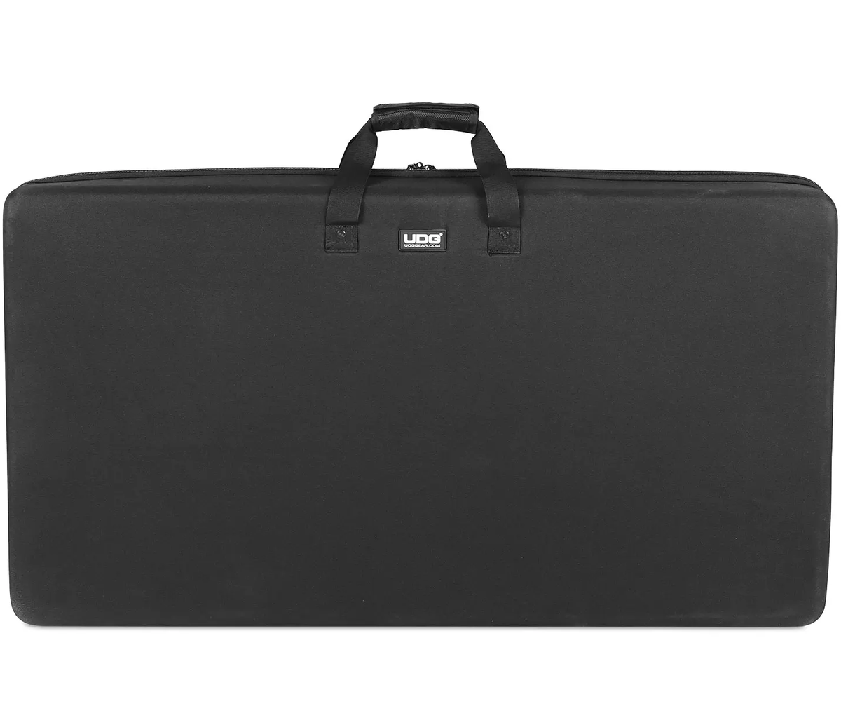 UDG Creator AlphaTheta XDJ-AZ DJ hard case in black with foam padding and reinforced exterior for DJ equipment protection.