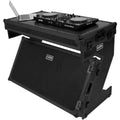 UDG Ultimate Flight Case Portable Z-Style DJ Table Black Plus (Wheels) (U91072BL) - Soundium