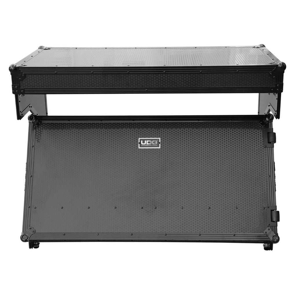 UDG Ultimate Flight Case Portable Z-Style DJ Table Black Plus (Wheels) (U91072BL) - Soundium