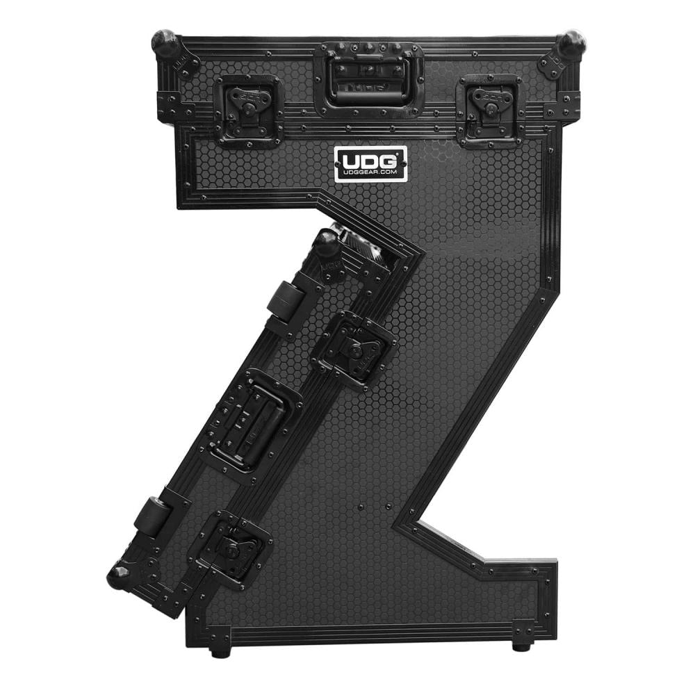 UDG Ultimate Flight Case Portable Z-Style DJ Table Black Plus (Wheels) (U91072BL) - Soundium