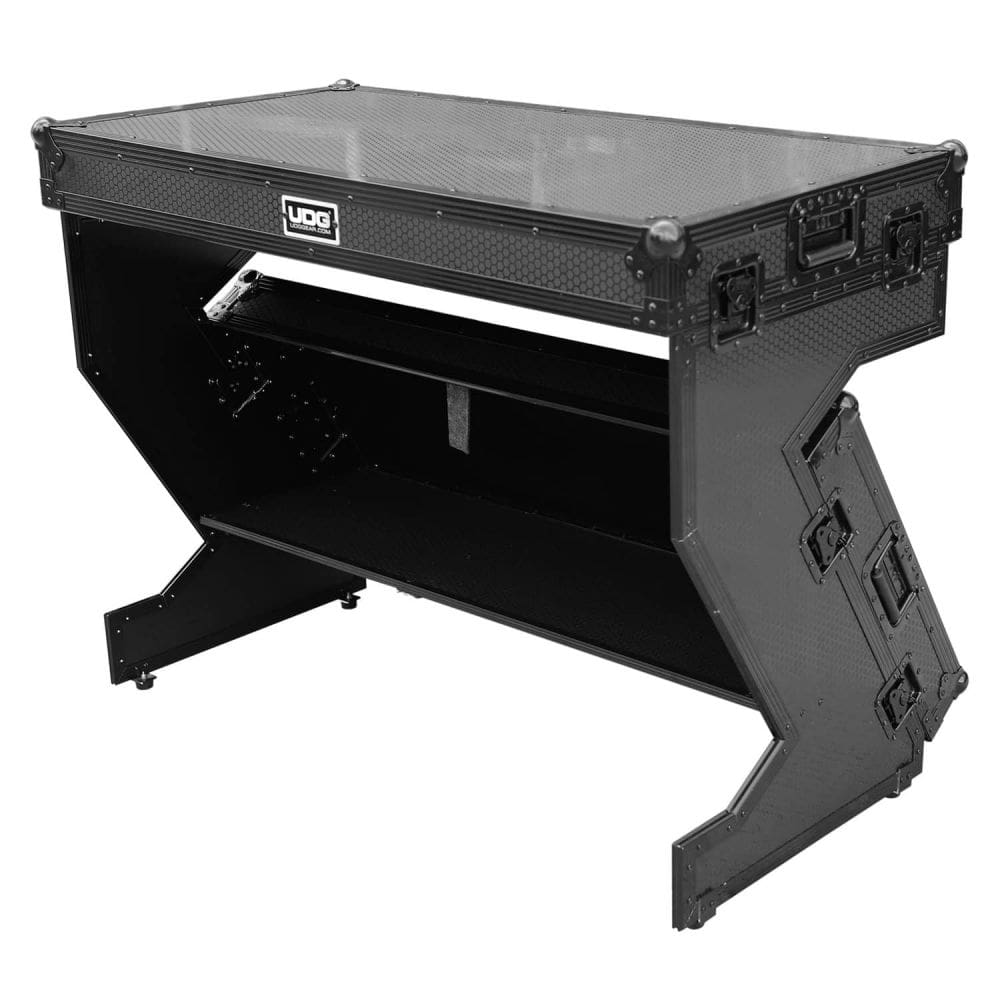 UDG Ultimate Flight Case Portable Z-Style DJ Table Black Plus (Wheels) (U91072BL) - Soundium