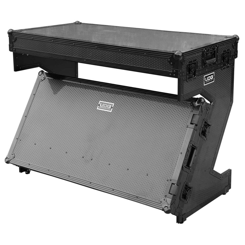 UDG Ultimate Flight Case Portable Z-Style DJ Table Black Plus (Wheels) (U91072BL) - Soundium