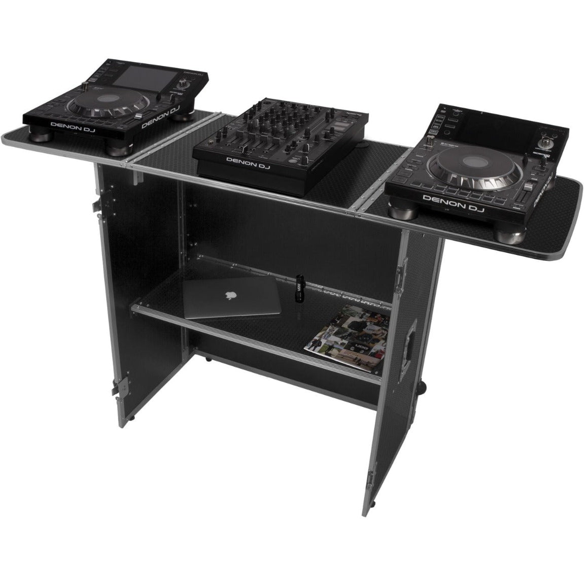 UDG Ultimate Fold Out DJ Table Silver MK2 Plus (Wheels) (U92049SL2)