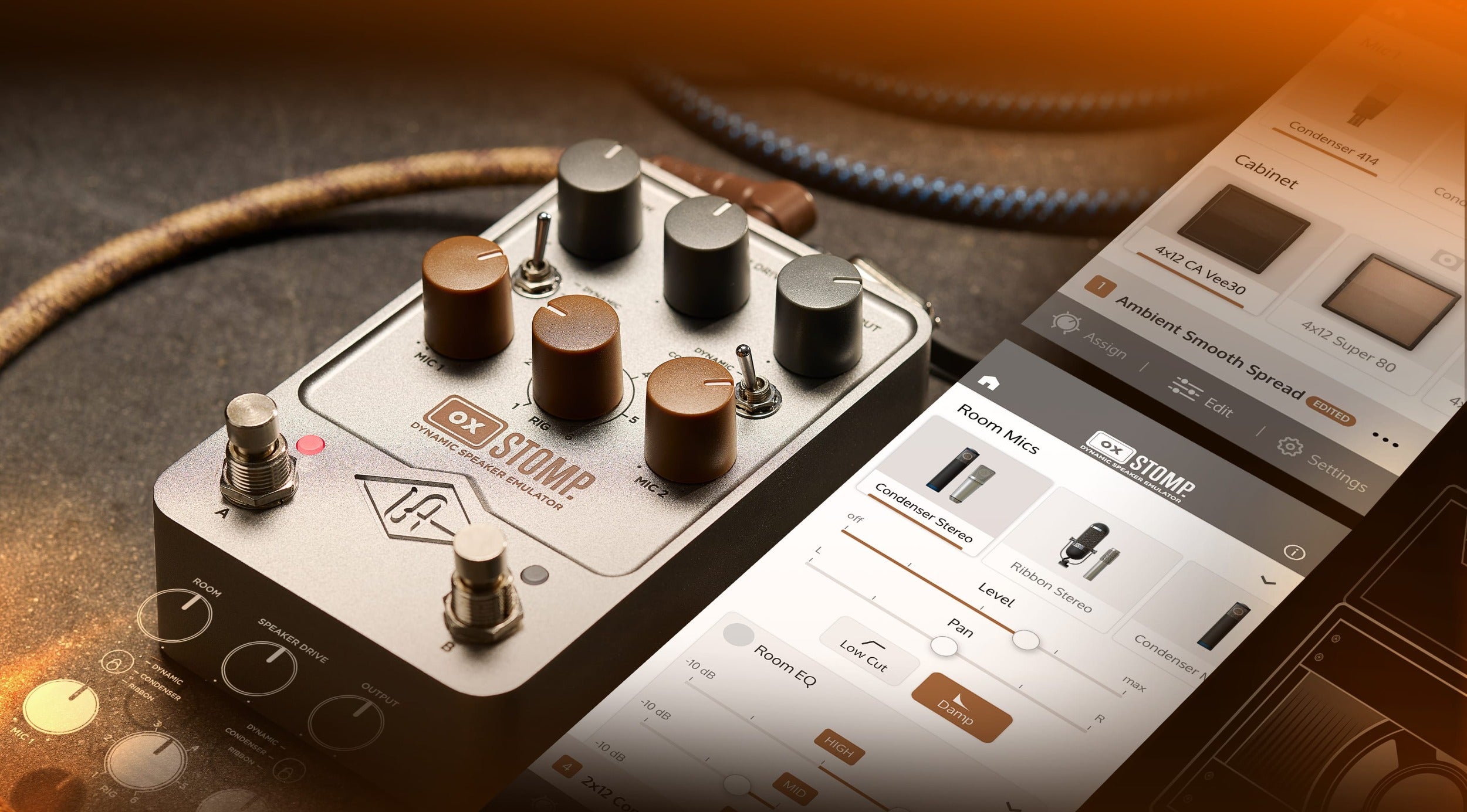 【美品】UAFX OXstomp Universal Audio UAFX OX Stomp Dynamic Speaker Emulator