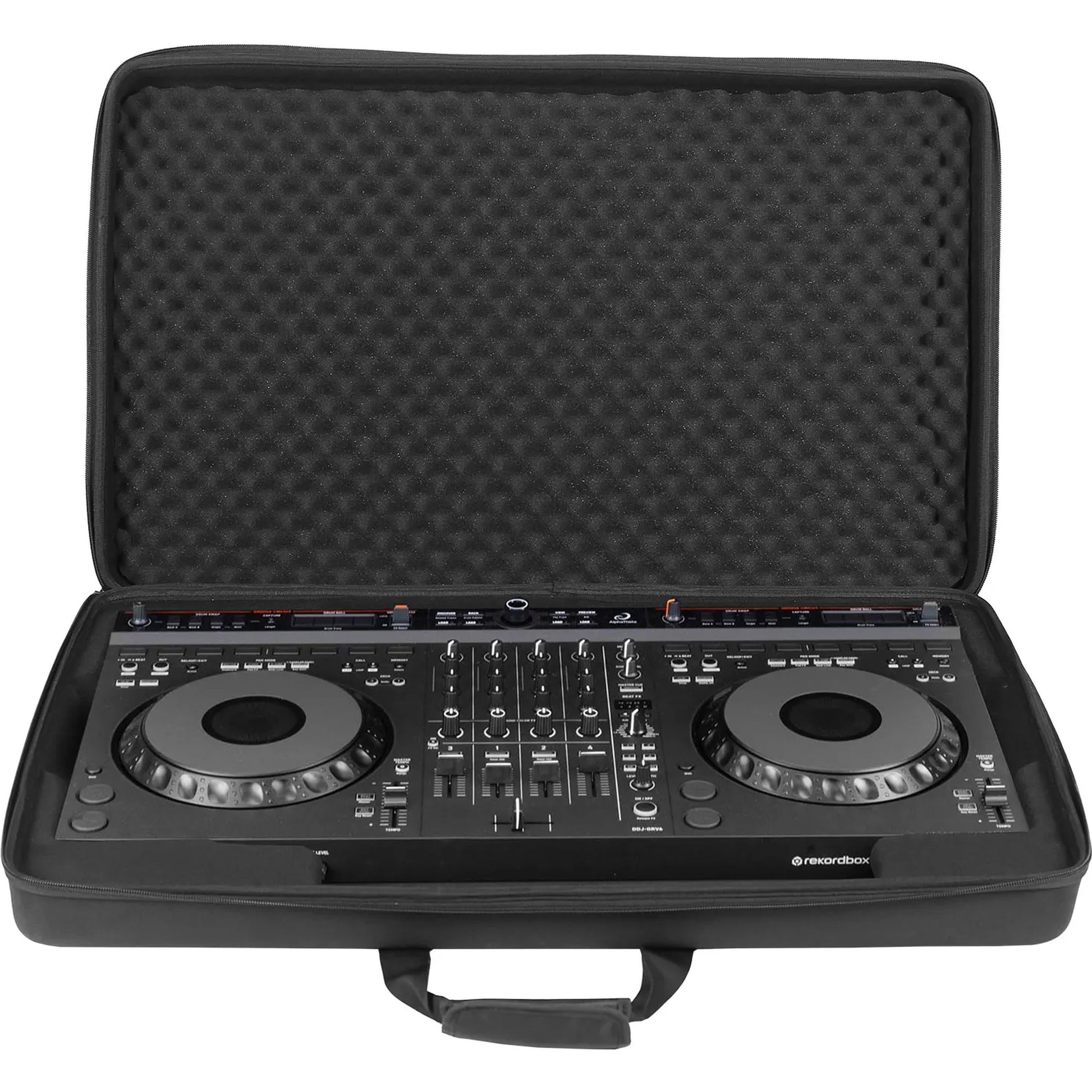 UDG Creator AlphaTheta DDJ-GRV6 controller hardcase in black, designed for DJ equipment protection and transport.